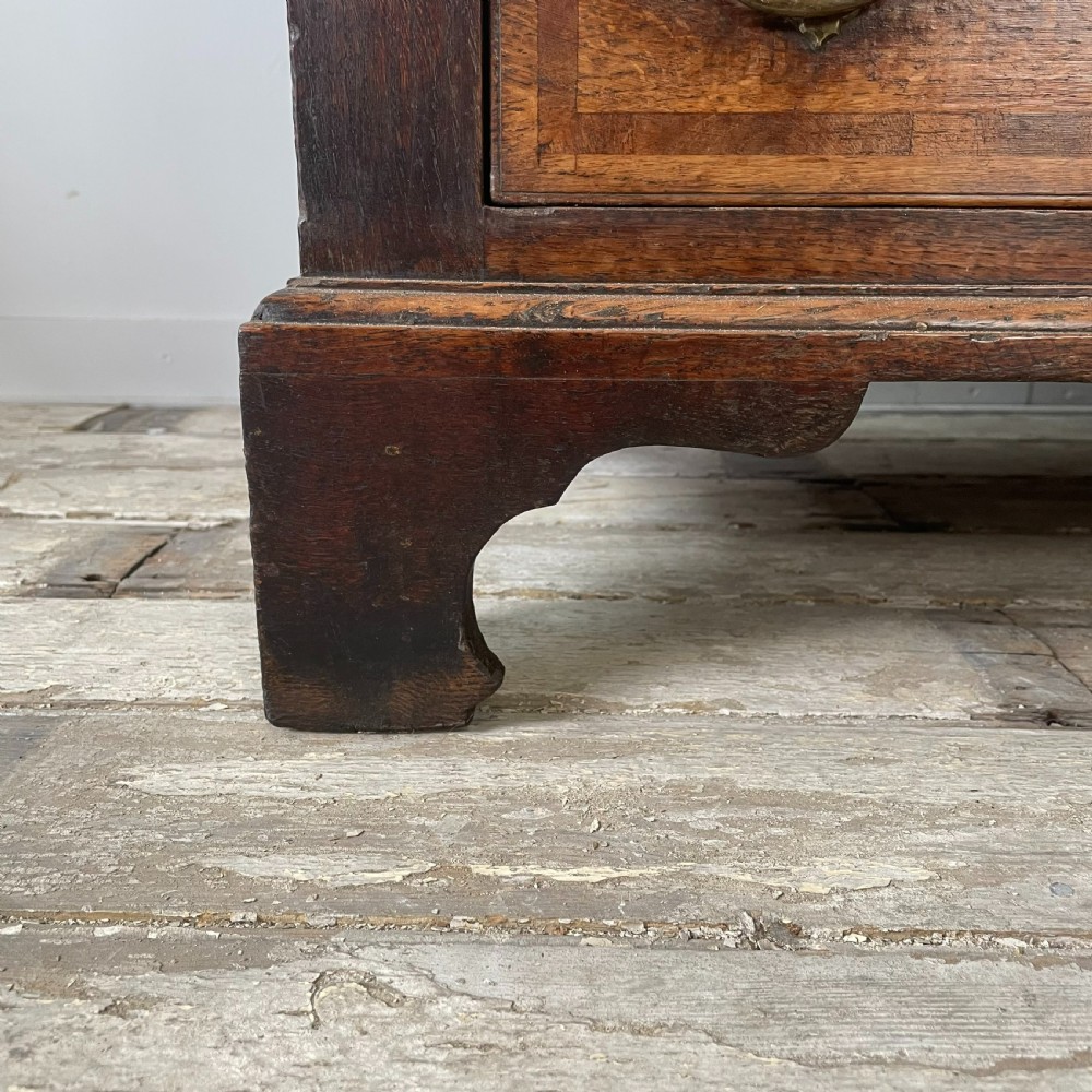 18th C. Oak Mule Chest View X