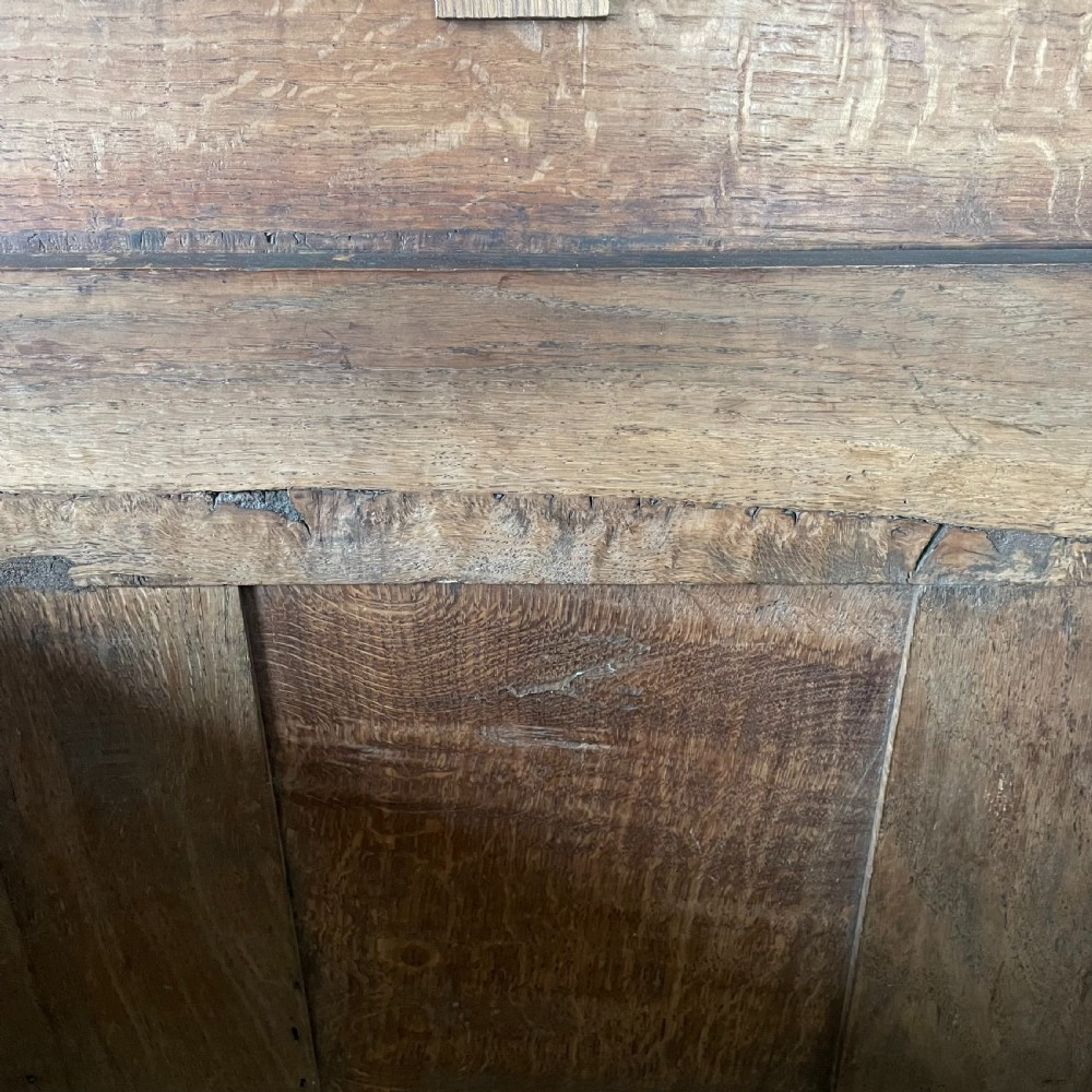 18th C. Oak Mule Chest View XVII