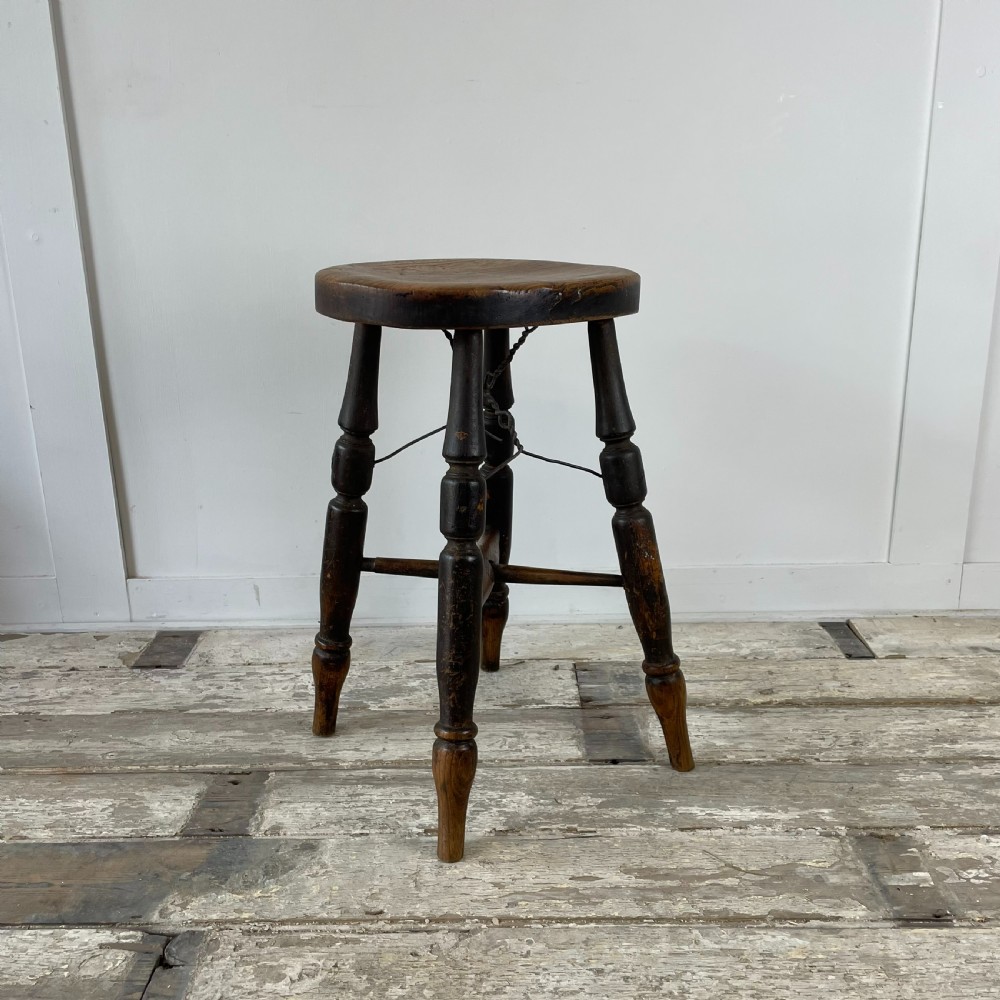 Victorian Elm Stool
