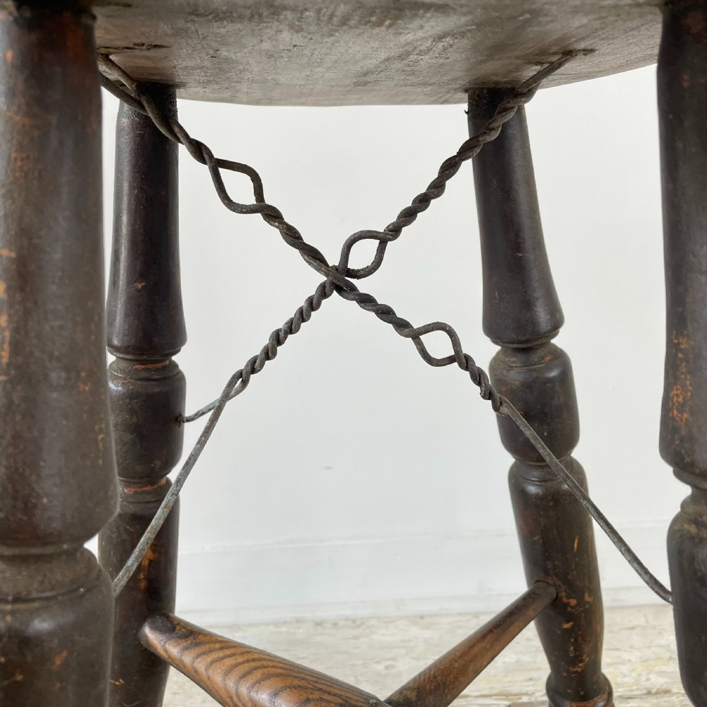 Victorian Elm Stool View IV