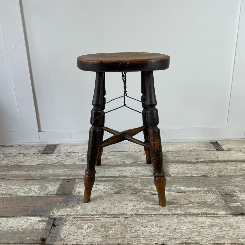 Victorian Elm Stool View VIII