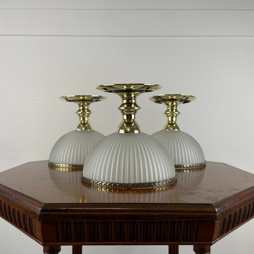 Victorian Fluted Glass Ceiling Lights