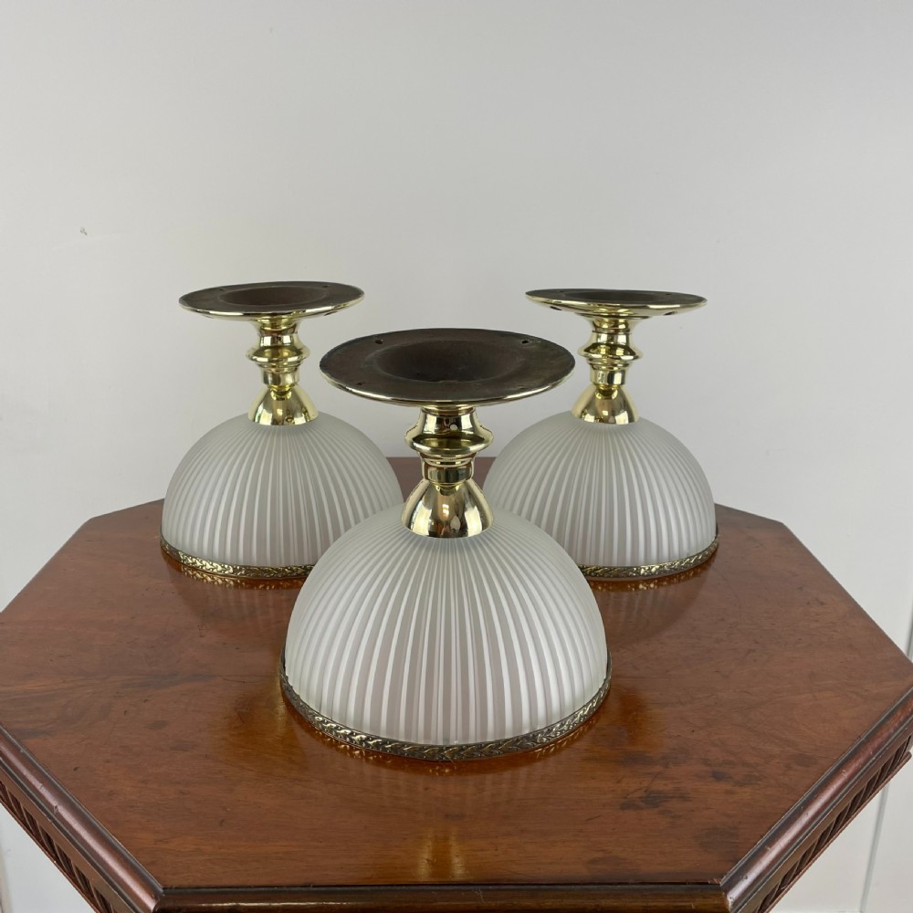 Victorian Fluted Glass Ceiling Lights View II