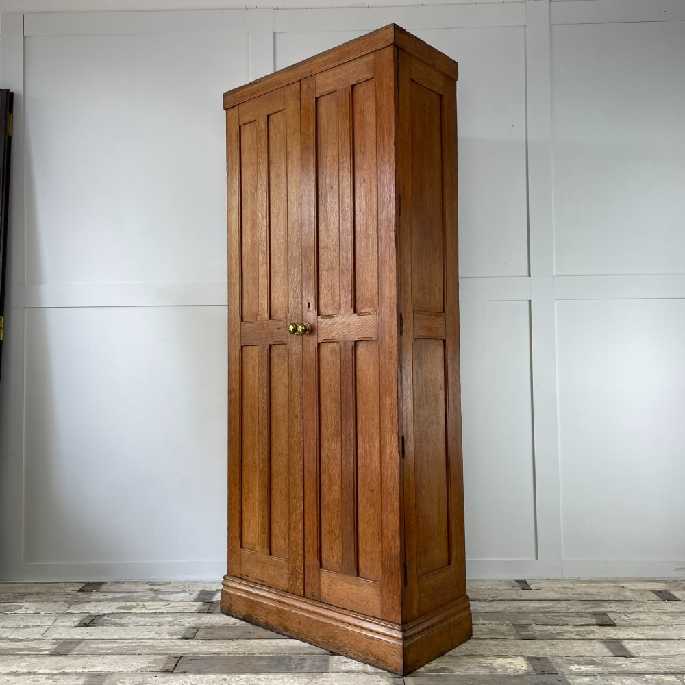 Early 20th C. Oak Hall Cupboard
