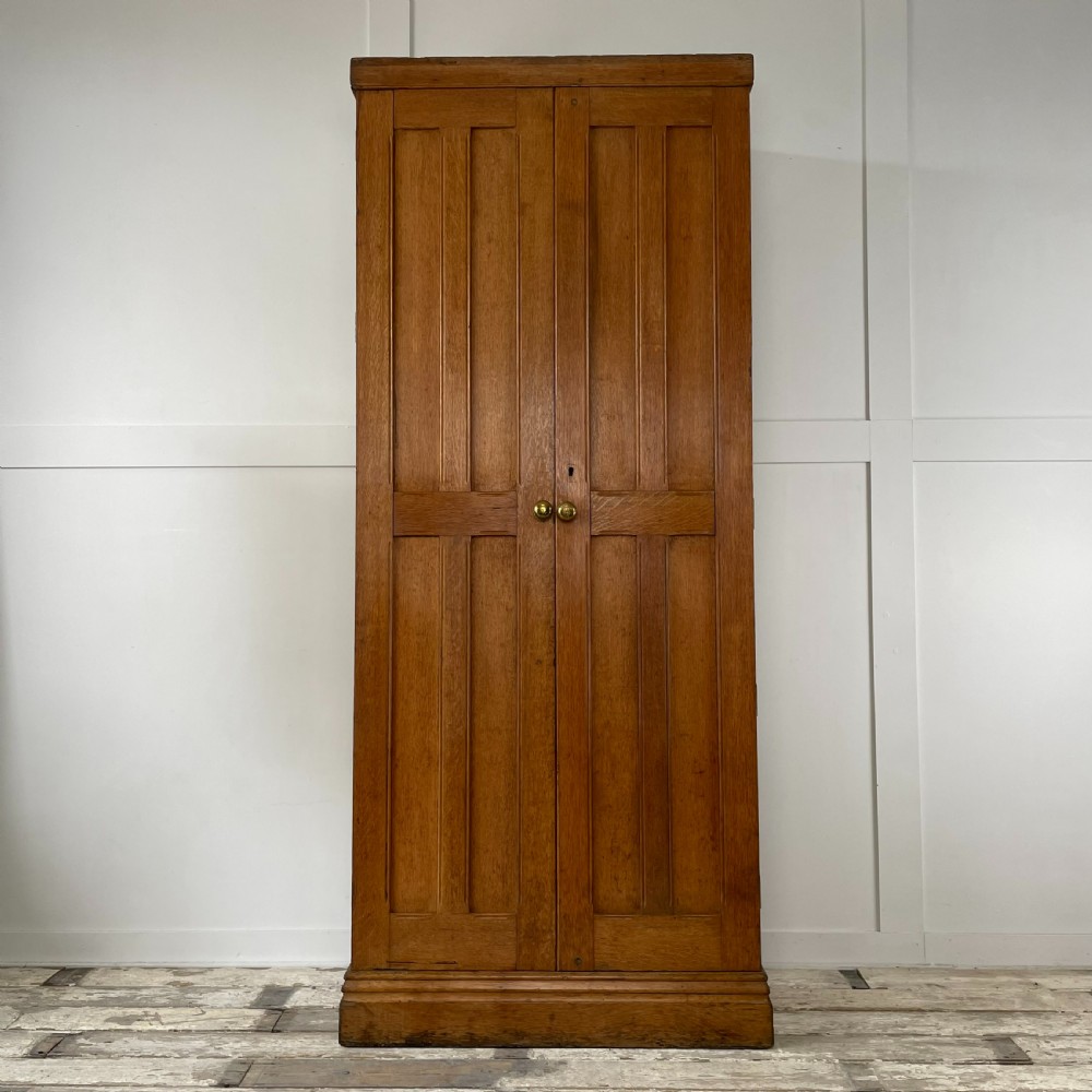 Early 20th C. Oak Hall Cupboard View II