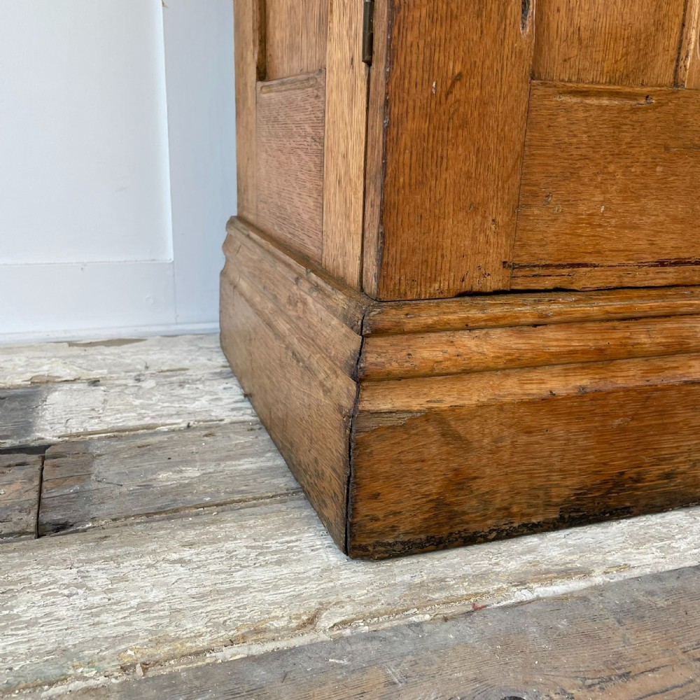 Early 20th C. Oak Hall Cupboard View III
