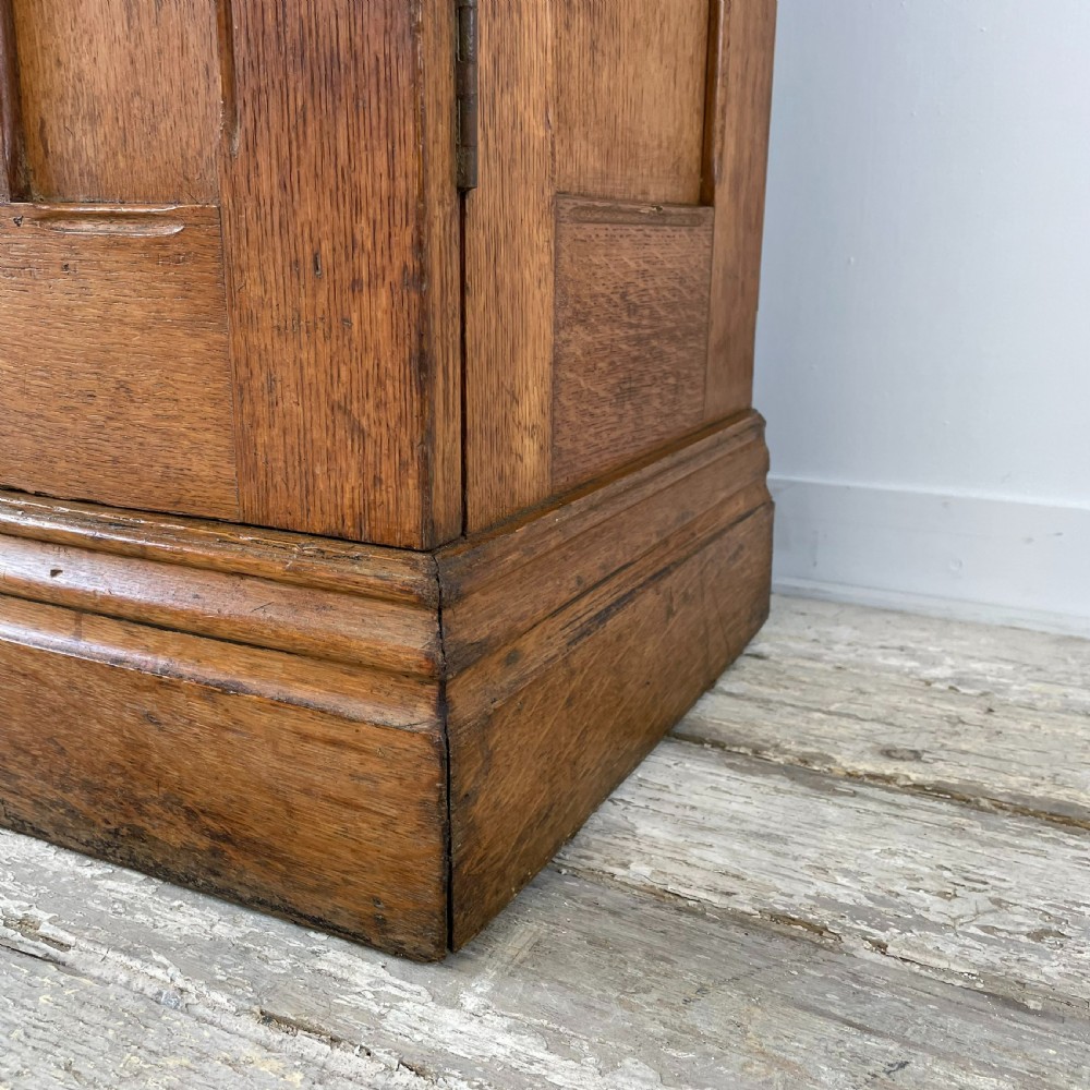 Early 20th C. Oak Hall Cupboard View IV