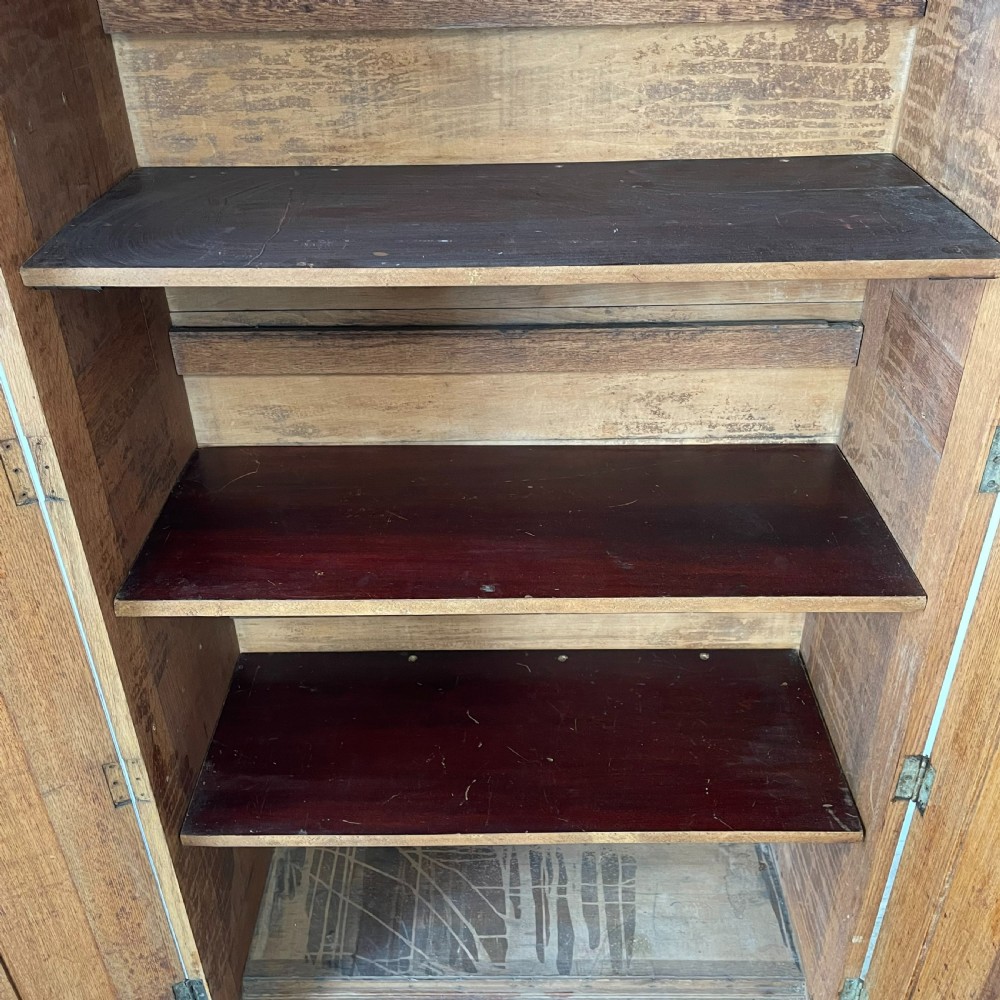 Early 20th C. Oak Hall Cupboard View X