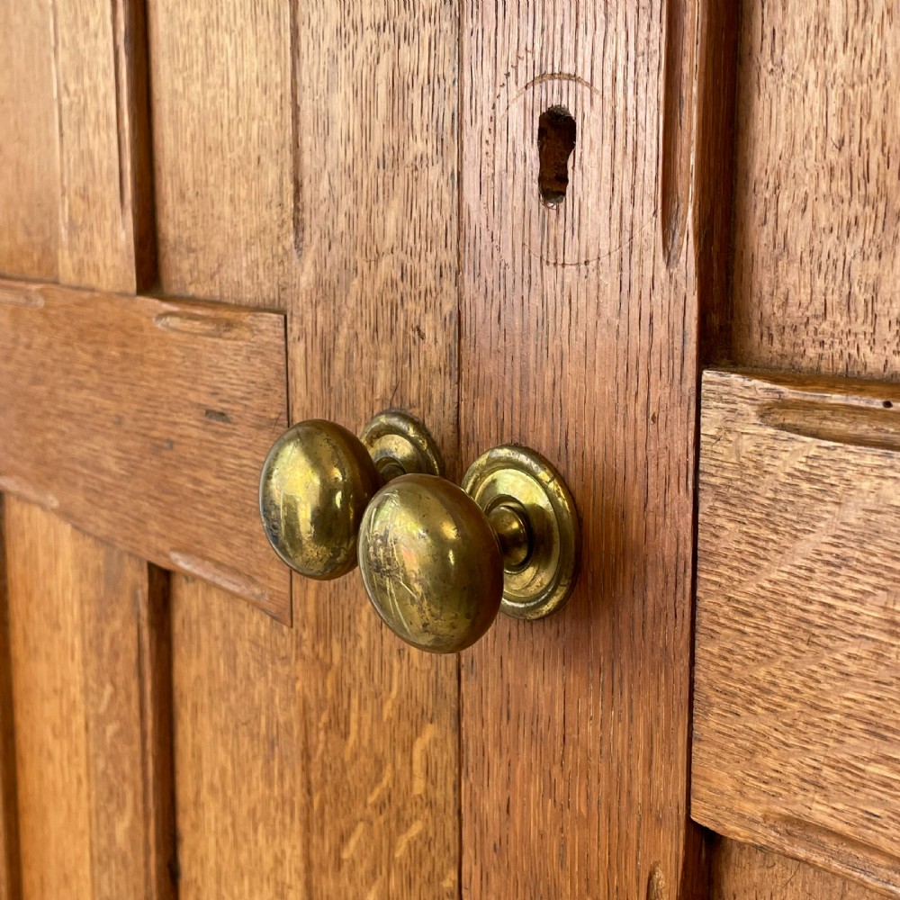 Early 20th C. Oak Hall Cupboard View XV