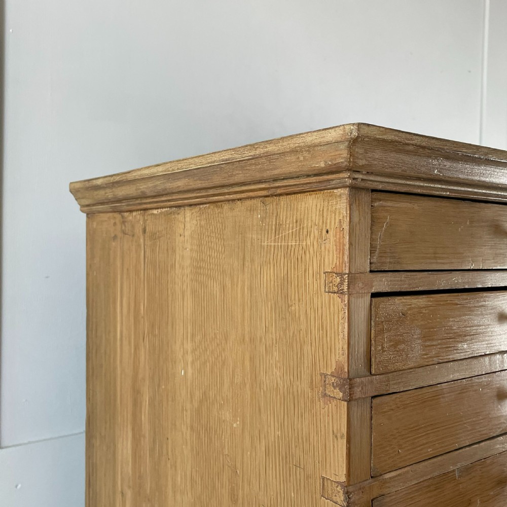 Early 20th C. Pine Bank of Drawers View VII