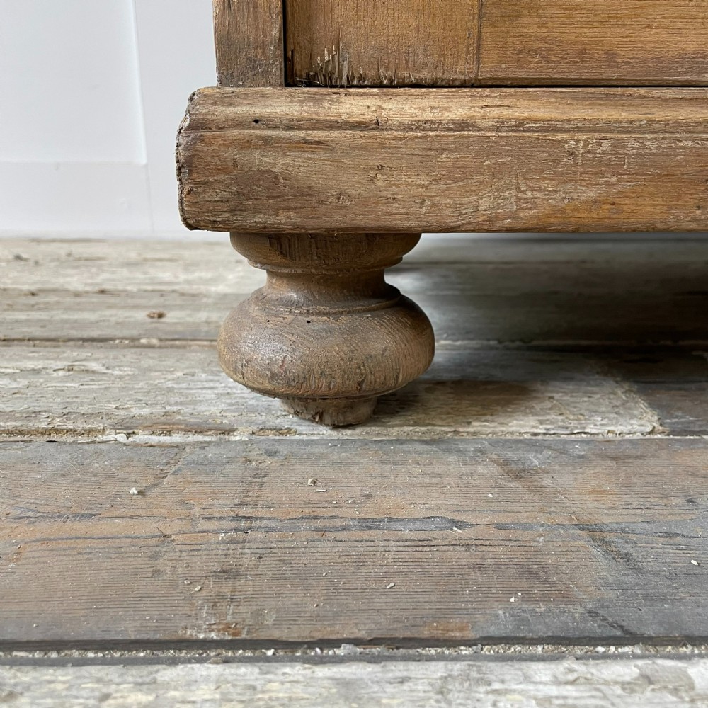Early 20th C. Pine Bank of Drawers View X