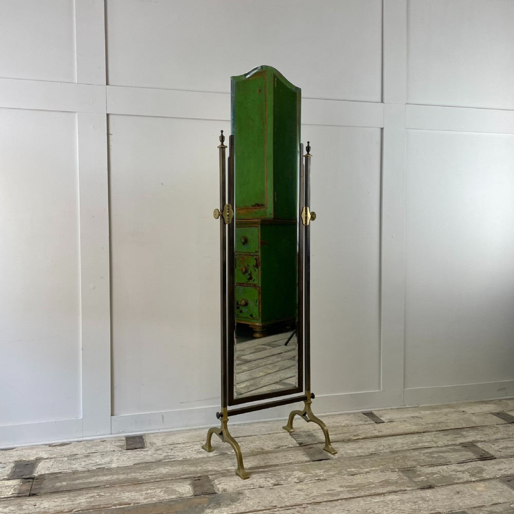 1930's Shop Cheval Mirror