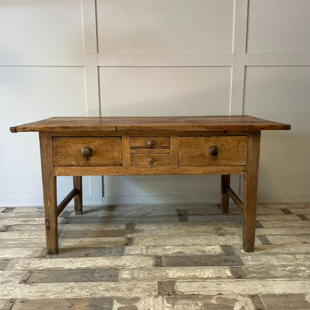 Early 19th C. Pine Kitchen Prep Table View II