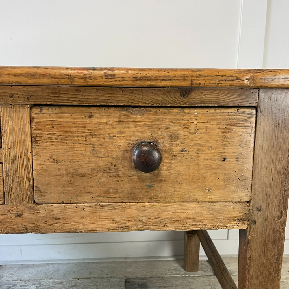 Early 19th C. Pine Kitchen Prep Table View IV