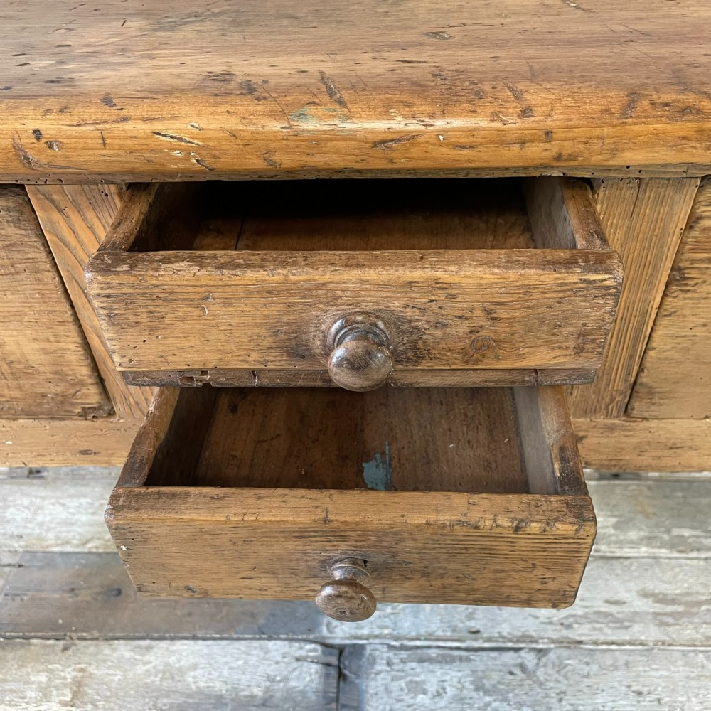 Early 19th C. Pine Kitchen Prep Table View V