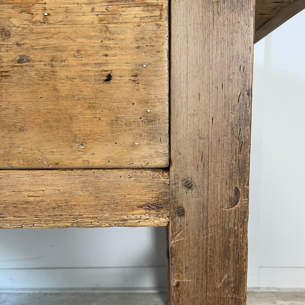Early 19th C. Pine Kitchen Prep Table View VI