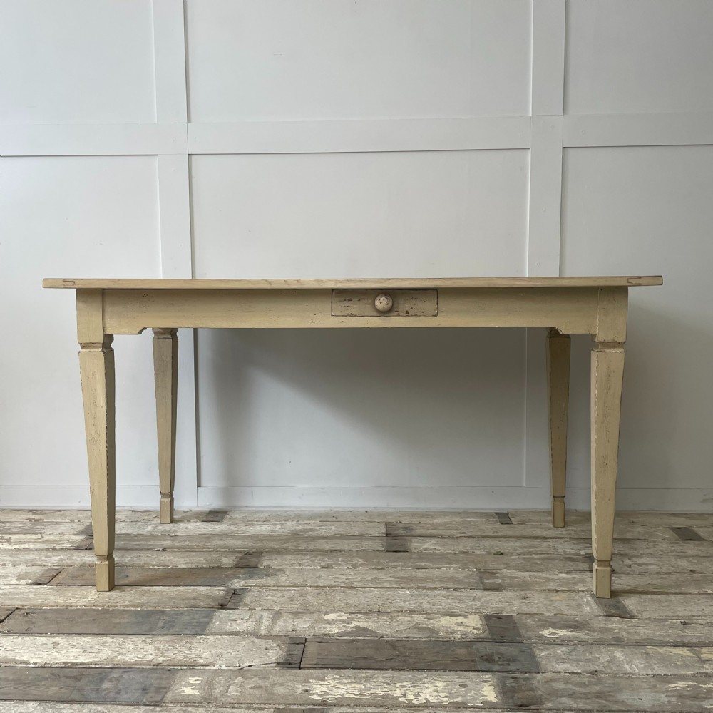 Early 20th C. French Oak Kitchen Table