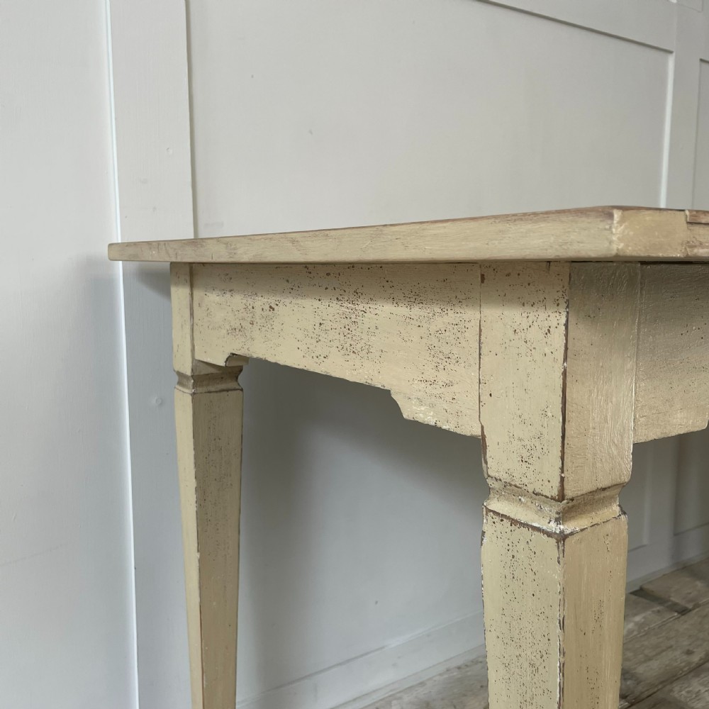 Early 20th C. French Oak Kitchen Table View VII