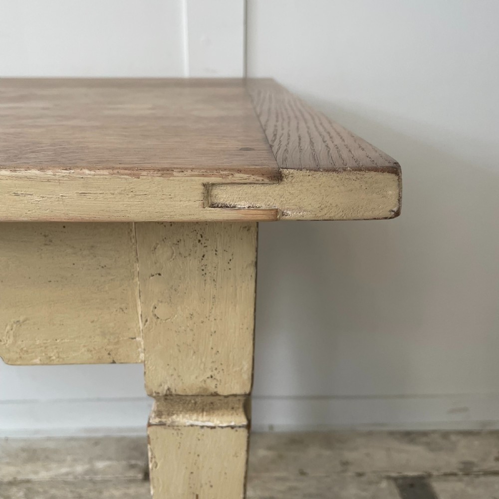 Early 20th C. French Oak Kitchen Table View IX