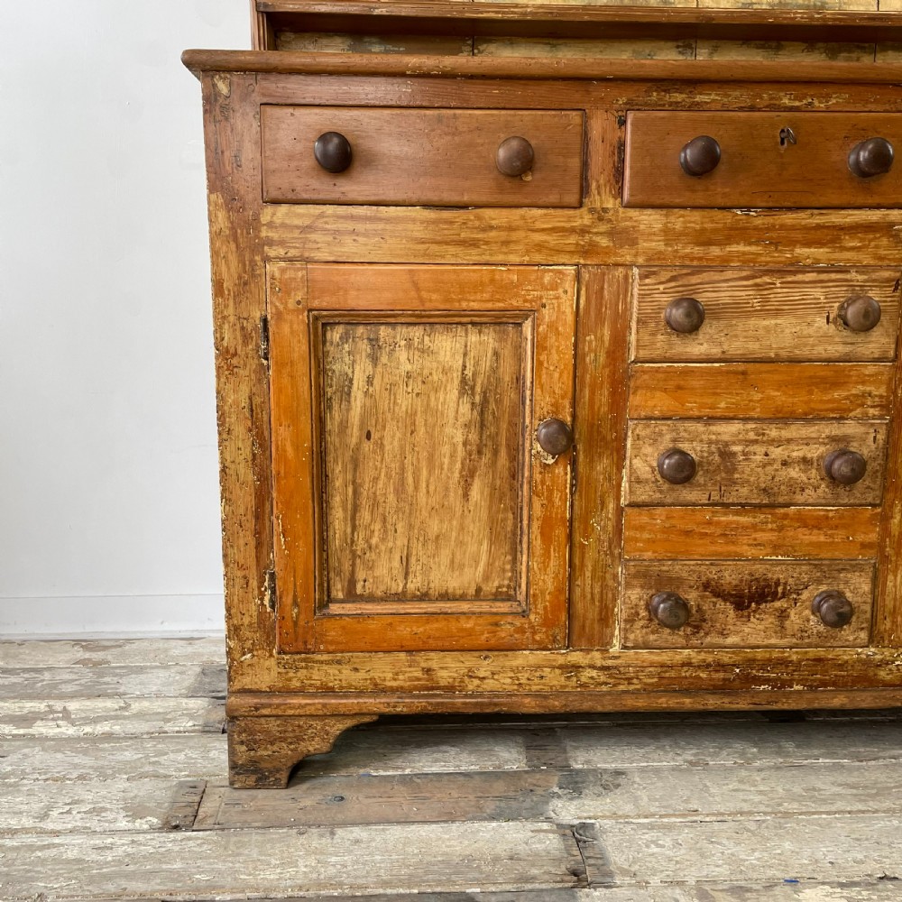 Victorian Pine Farmhouse Kitchen Dresser View II
