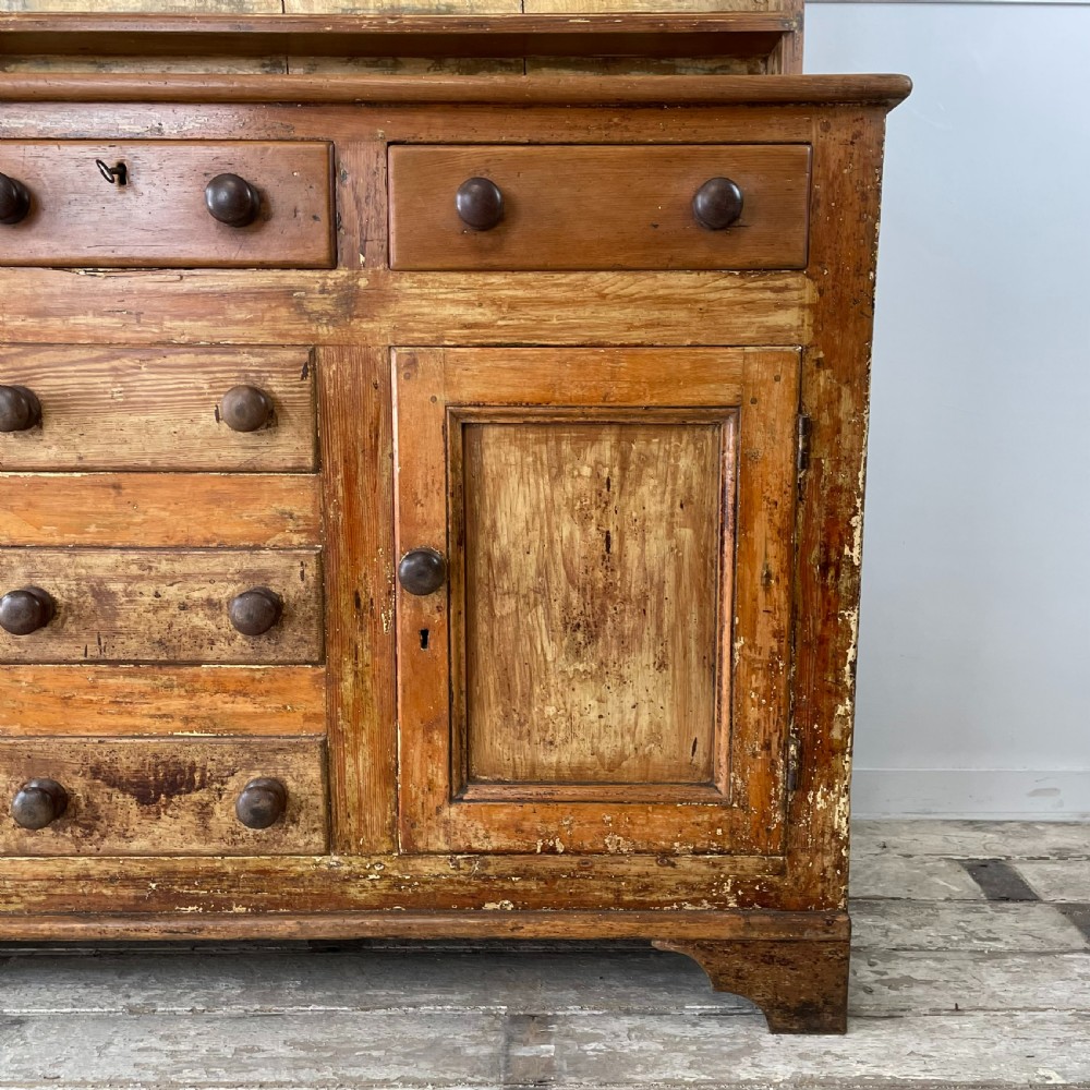 Victorian Pine Farmhouse Kitchen Dresser View IV
