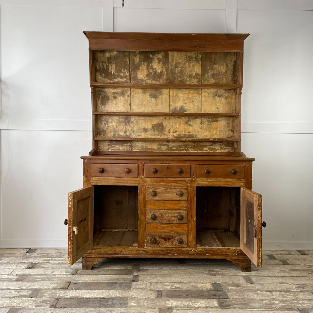 Victorian Pine Farmhouse Kitchen Dresser View V