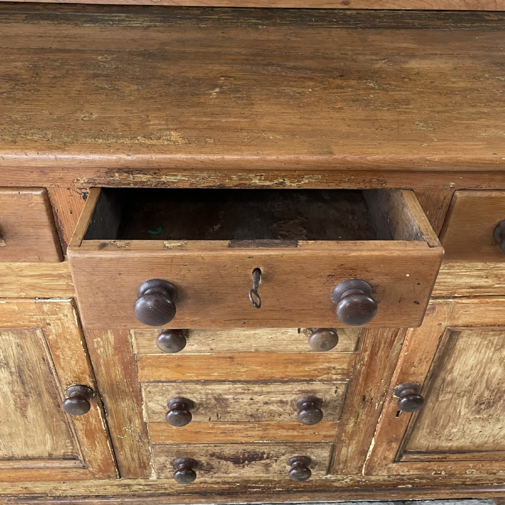 Victorian Pine Farmhouse Kitchen Dresser View VI