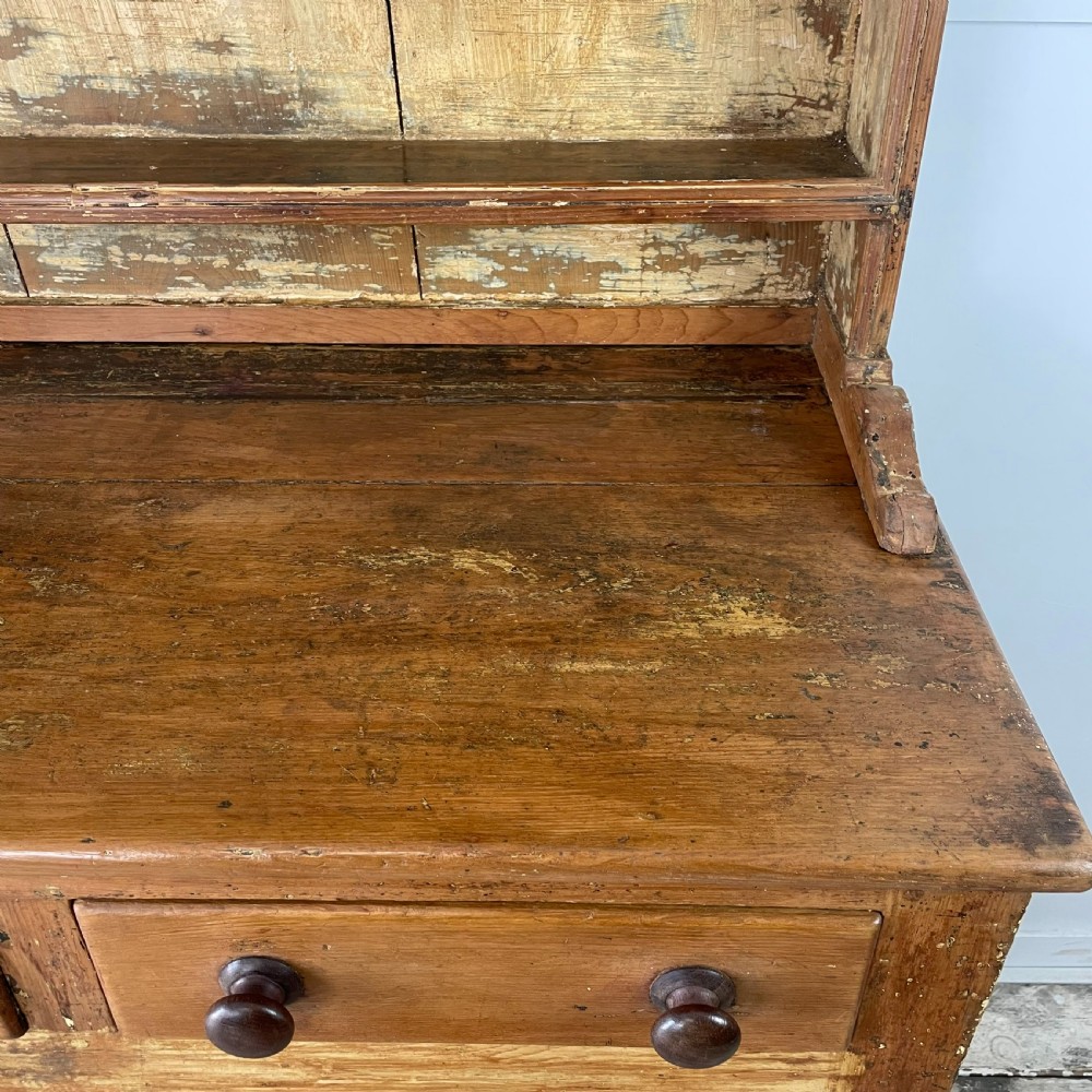 Victorian Pine Farmhouse Kitchen Dresser View XIV