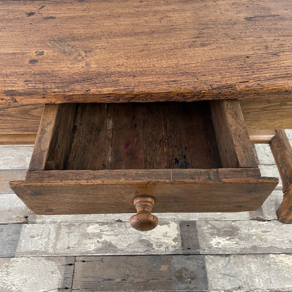 19th C. French Kitchen Table View IV