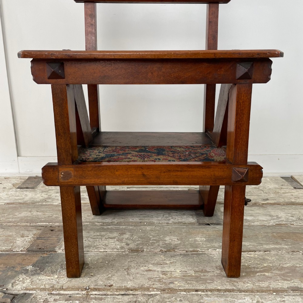 19th C. Walnut Metamorphic Chair View V