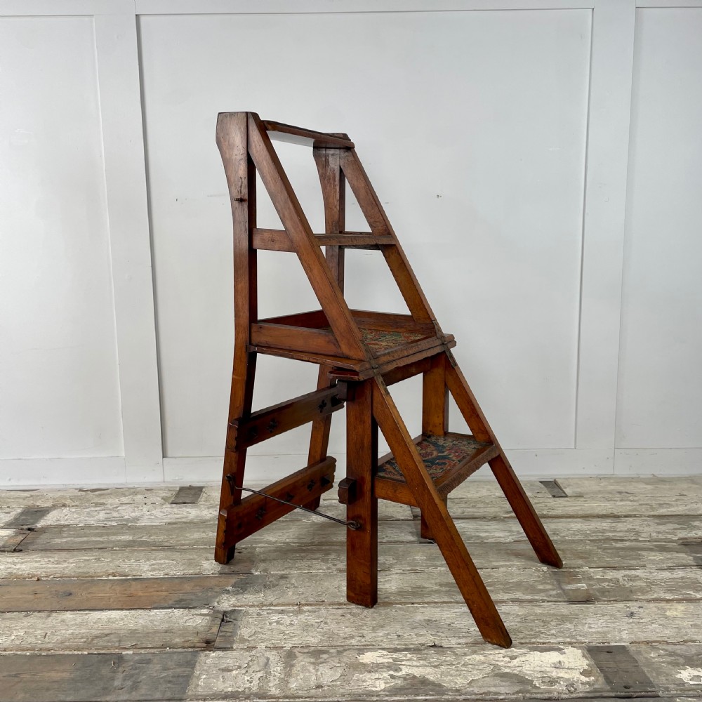 19th C. Walnut Metamorphic Chair View VI