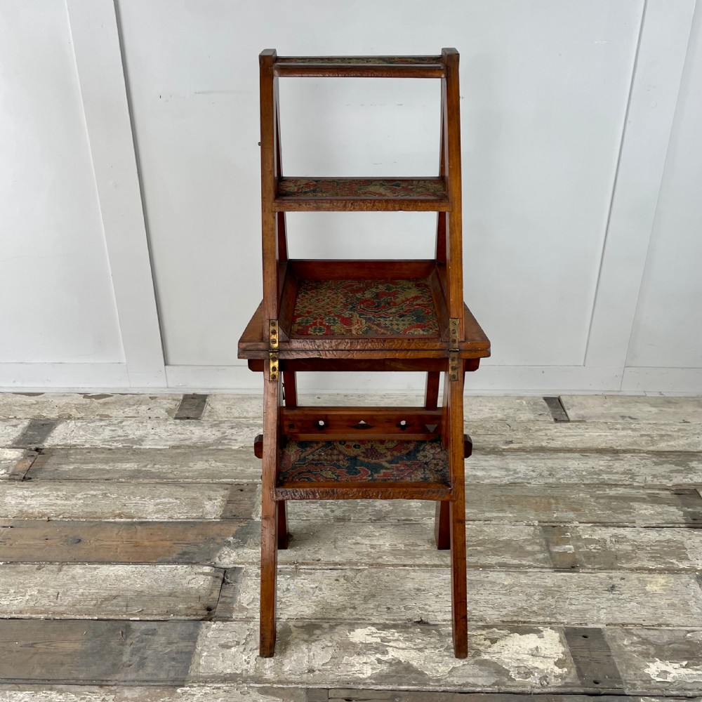 19th C. Walnut Metamorphic Chair View VII