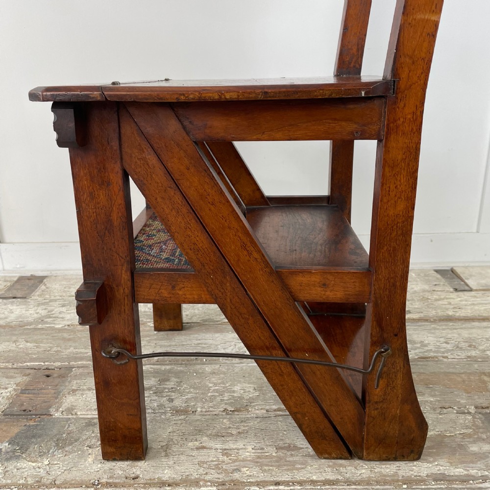 19th C. Walnut Metamorphic Chair View VIII