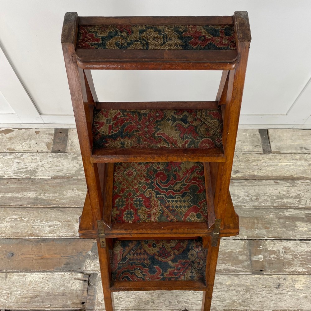 19th C. Walnut Metamorphic Chair View IX