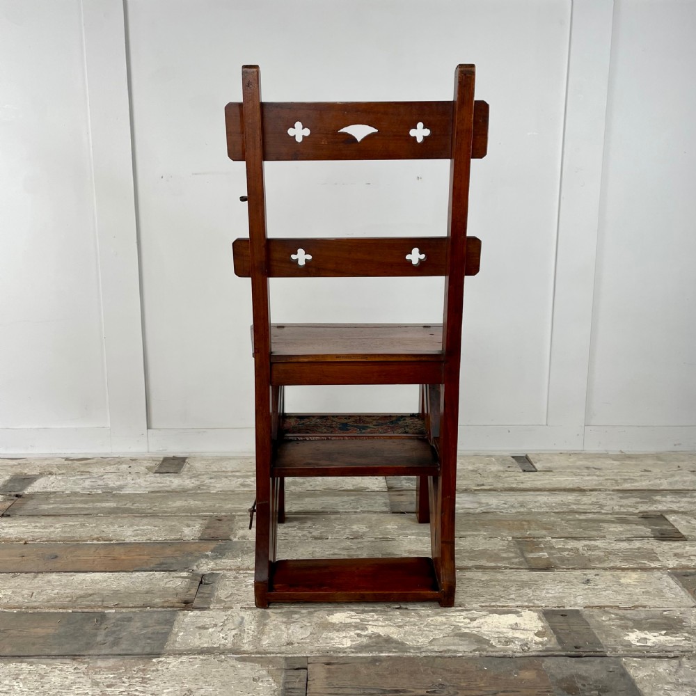 19th C. Walnut Metamorphic Chair View XII