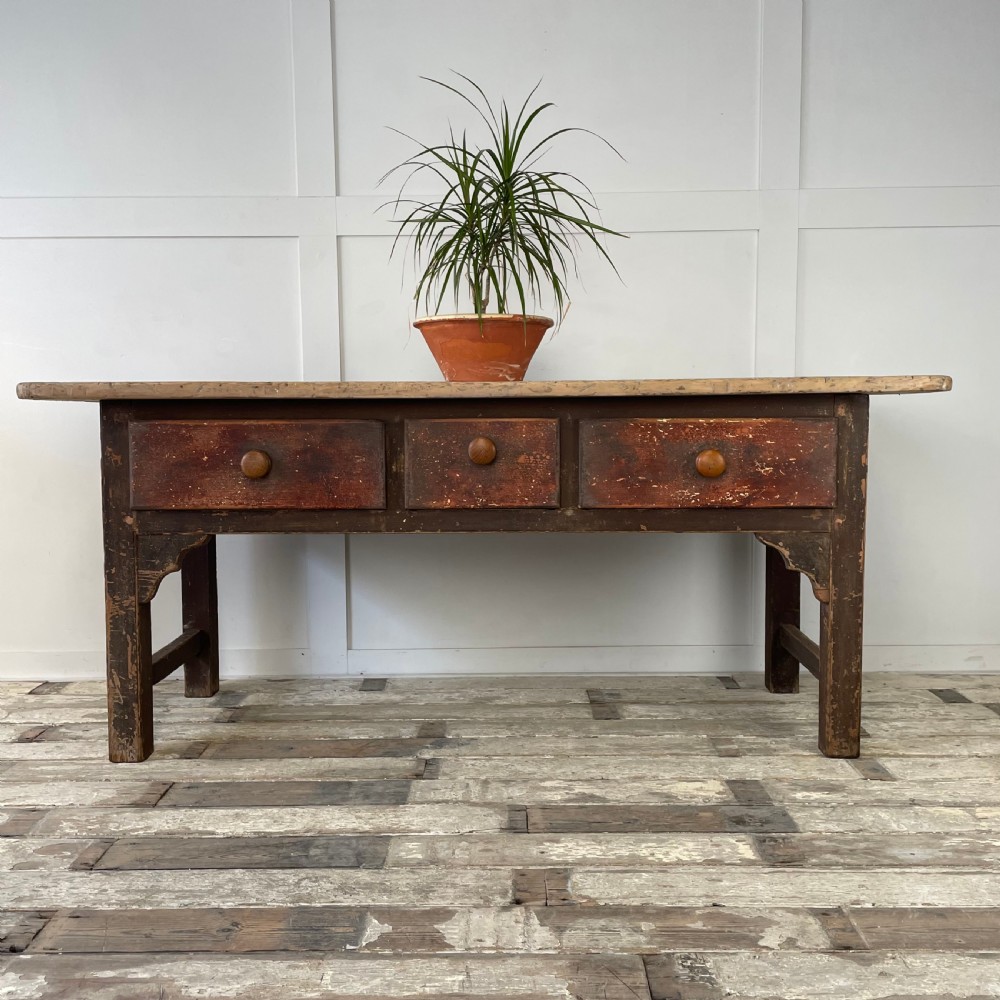 Early 19th C. Welsh Kitchen Prep Table