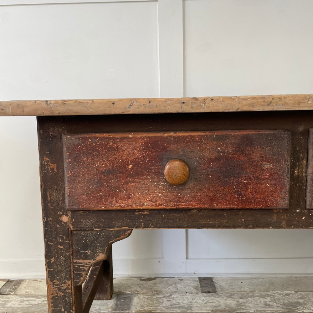 Early 19th C. Welsh Kitchen Prep Table View III
