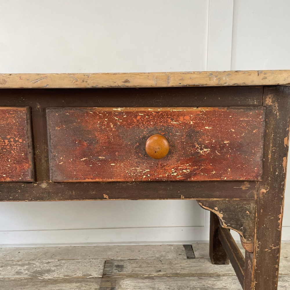 Early 19th C. Welsh Kitchen Prep Table View V