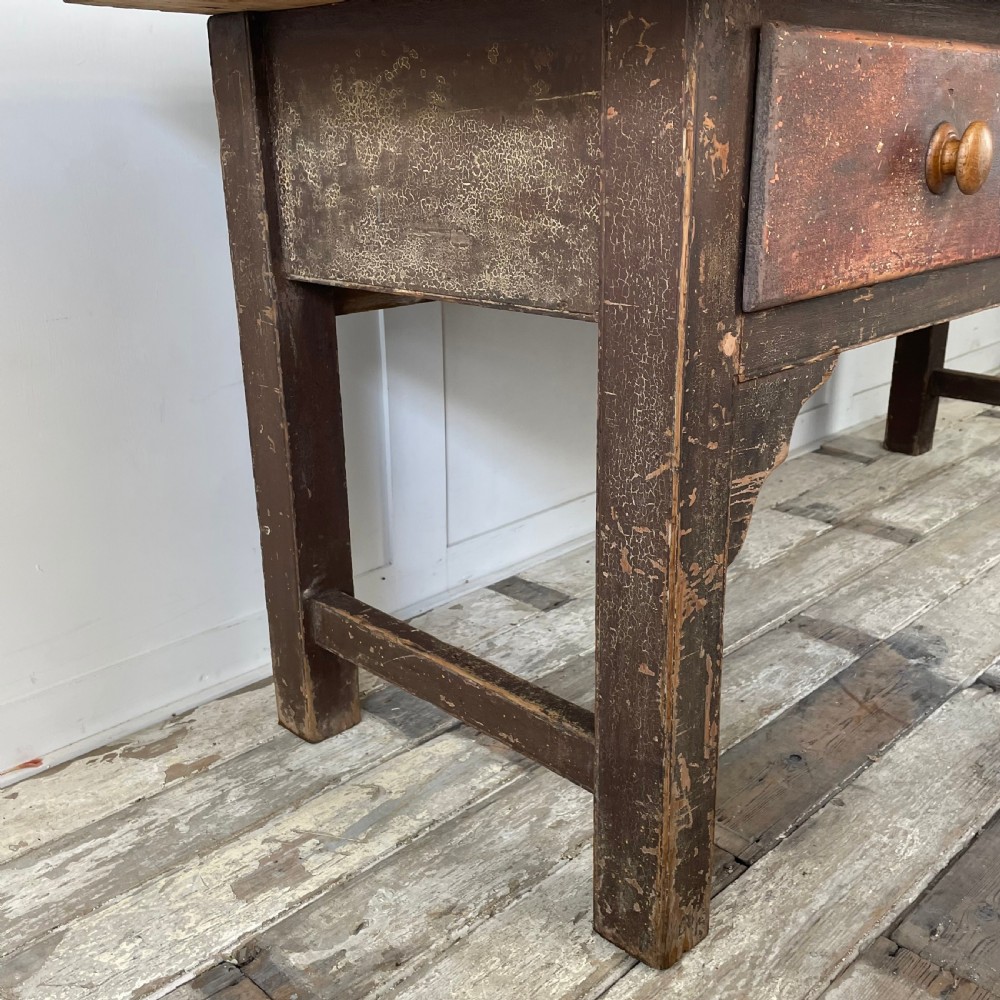 Early 19th C. Welsh Kitchen Prep Table View XI
