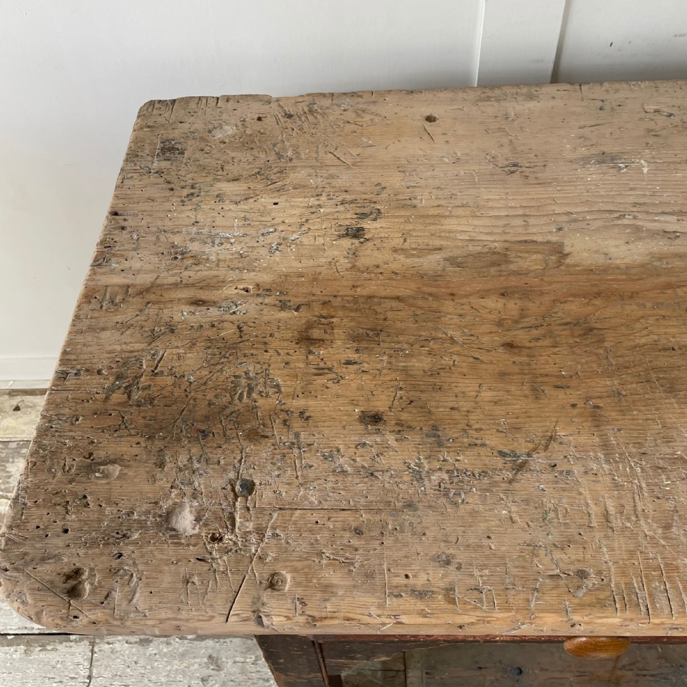Early 19th C. Welsh Kitchen Prep Table View XIV