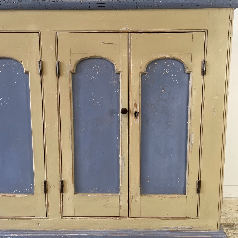 Victorian Pine Painted School Cupboard View IV