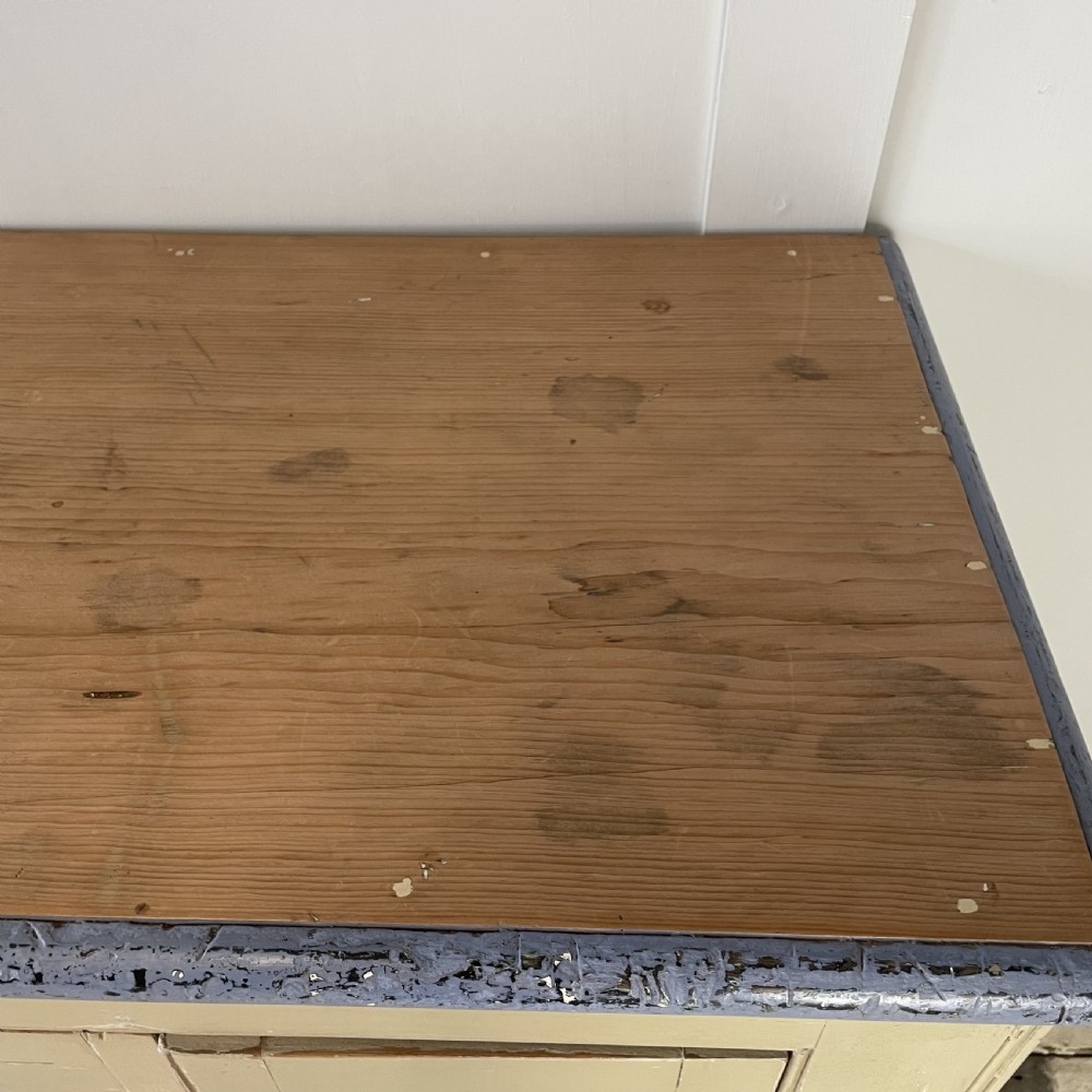 Victorian Pine Painted School Cupboard View IX