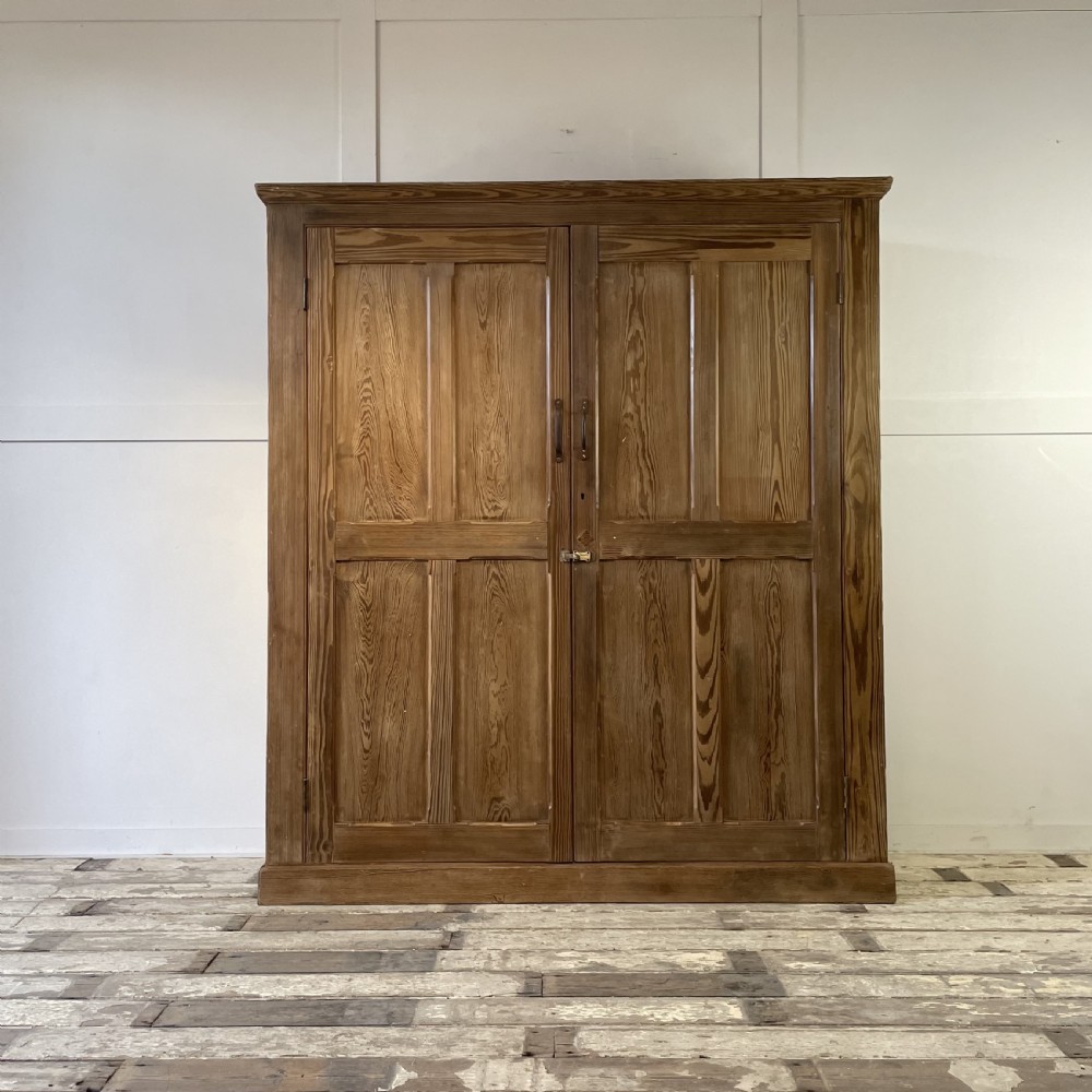 Large Early 20th C. Pine Cupboard