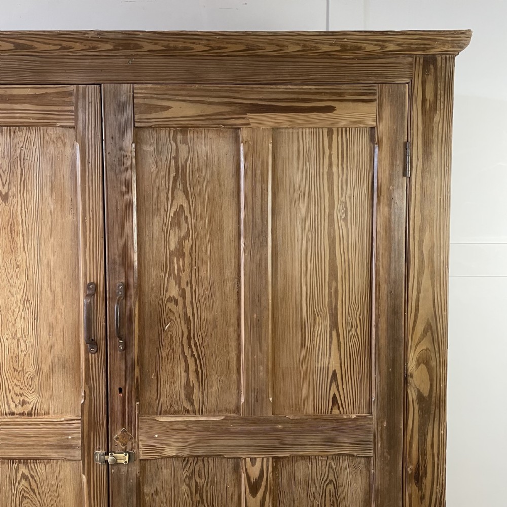 Large Early 20th C. Pine Cupboard View II