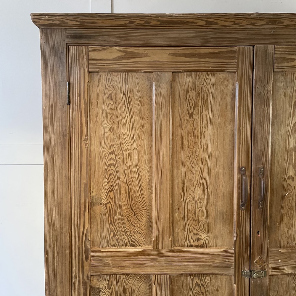 Large Early 20th C. Pine Cupboard View III