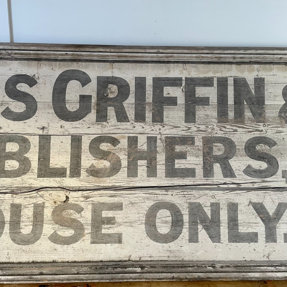 Large Early 20th C. Advertising Sign View III