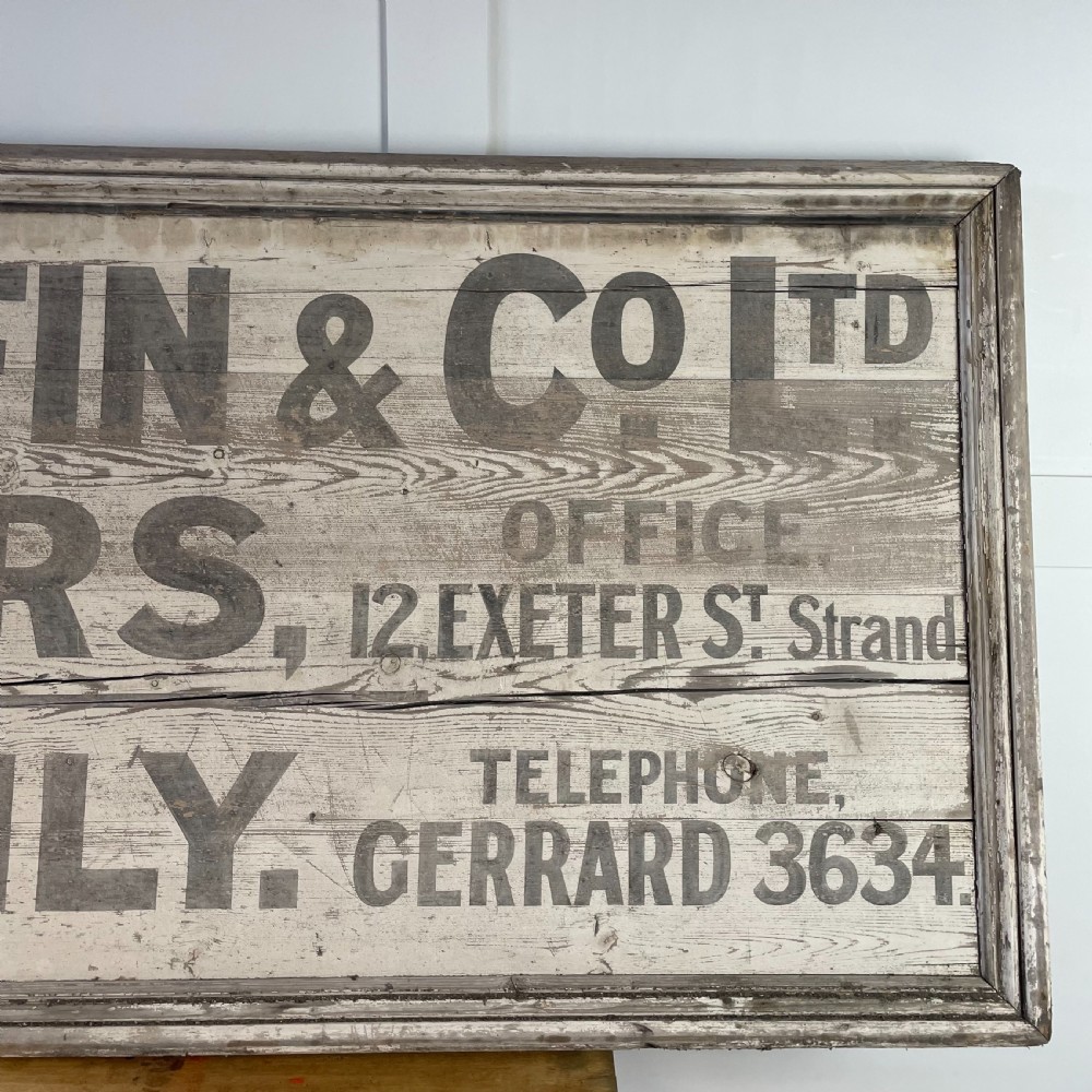 Large Early 20th C. Advertising Sign View IV
