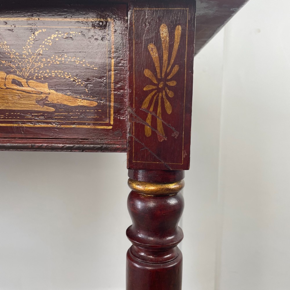 Victorian Chinoiserie Lamp Table View IV