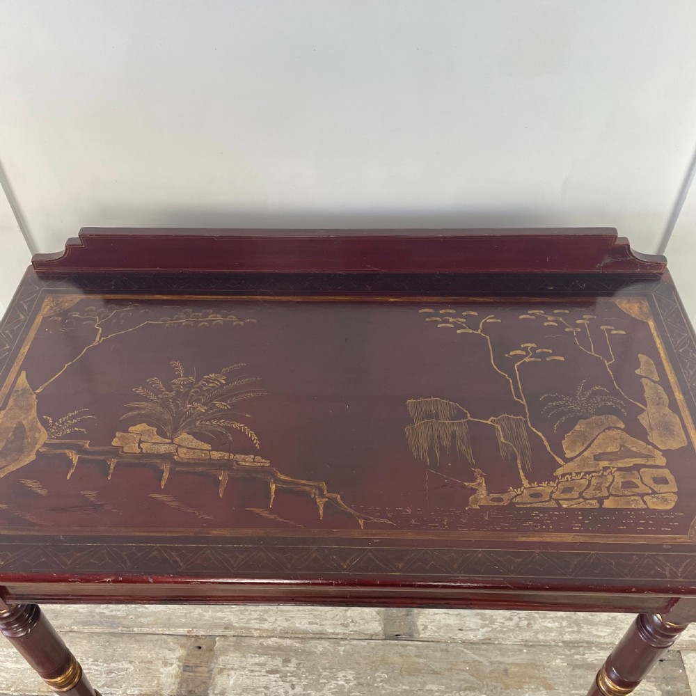 Victorian Chinoiserie Lamp Table View IX