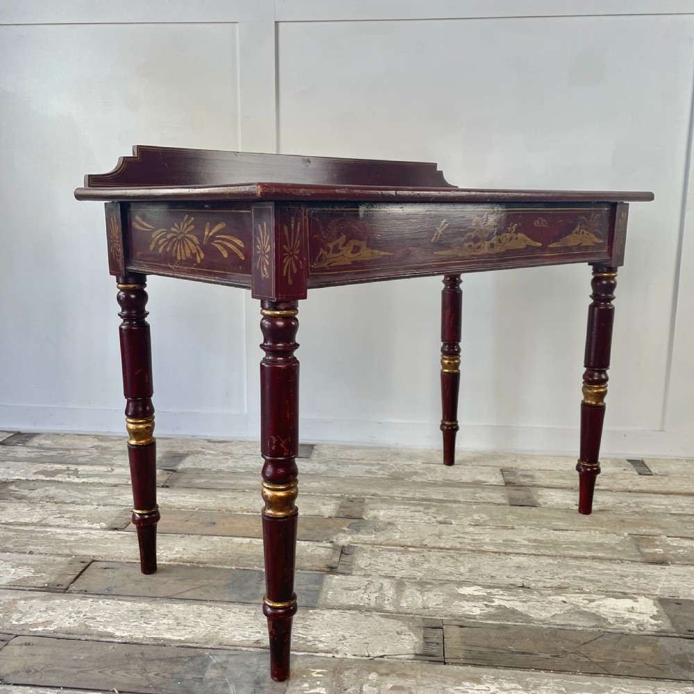Victorian Chinoiserie Lamp Table View XI